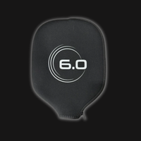 Black pickleball paddle cover by Six Zero