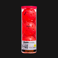 Franklin X-40 lava outdoor pickleballs