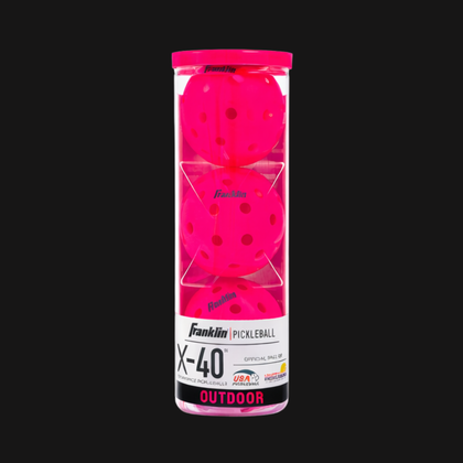 Franklin X-40 pink outdoor pickleballs