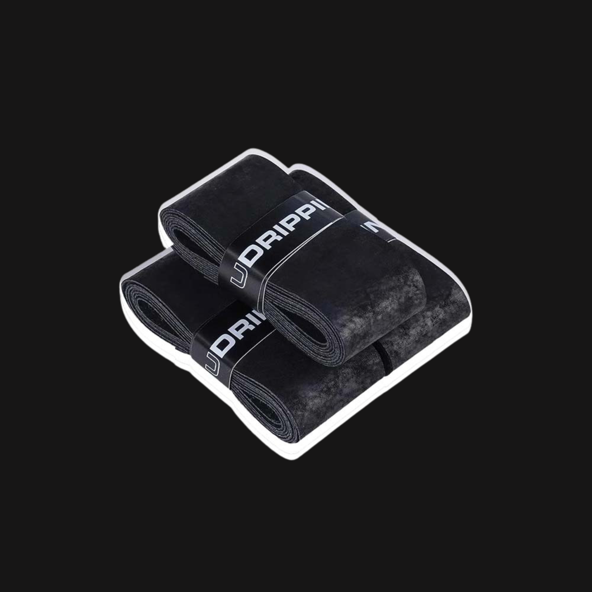 black pickleball grips pack rolled overgrips set