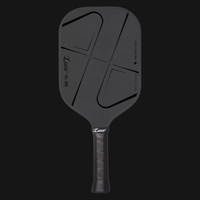Luzz Pro 4 Darkness Inferno carbon fiber pickleball paddle with MPP core in black