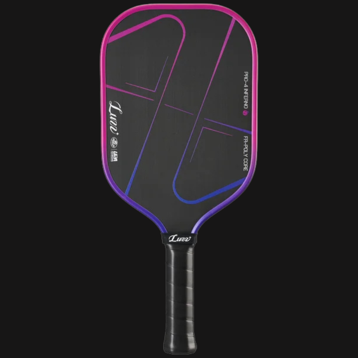 Luzz Pro 4 Inferno pickleball paddle front view