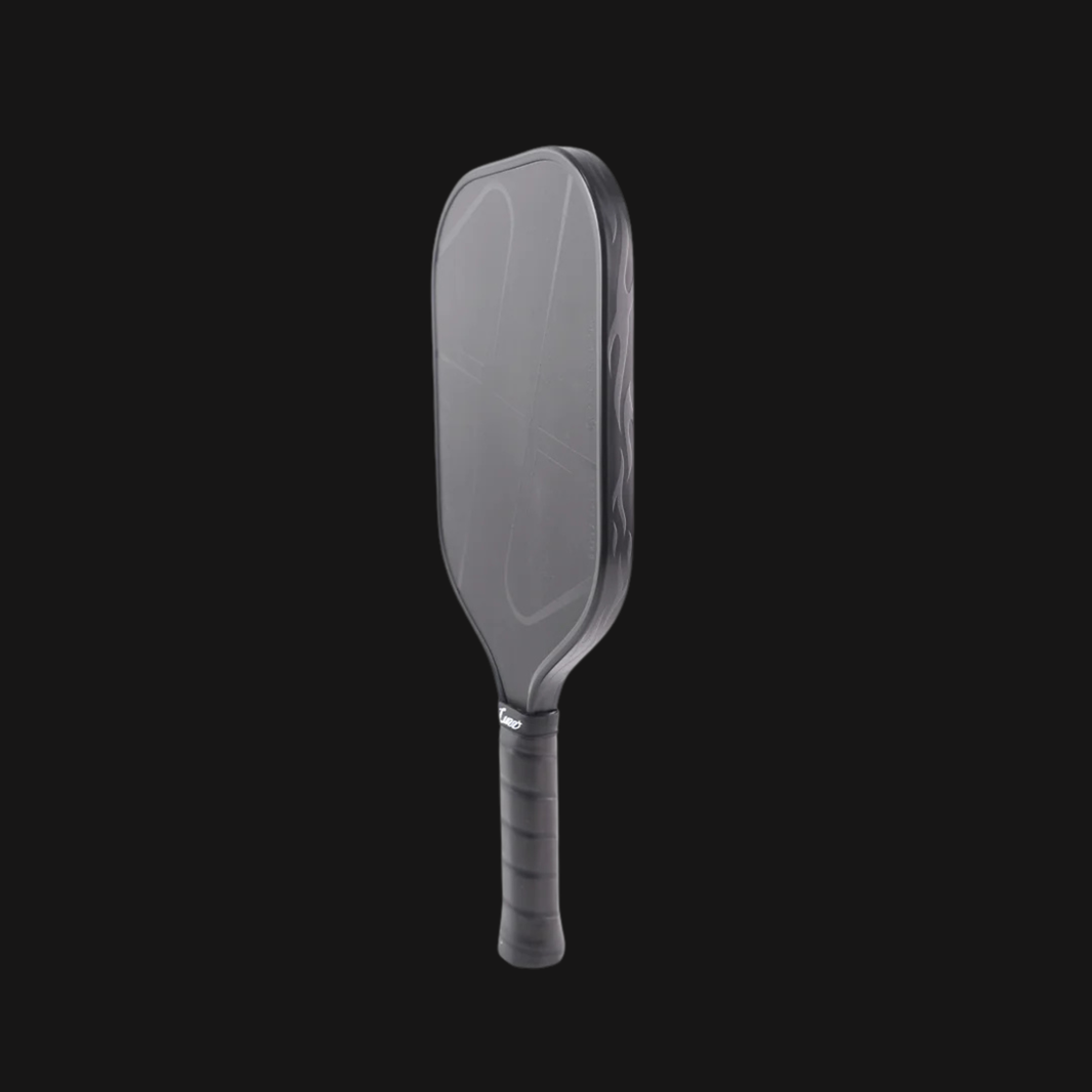 Front view of Luzz Pro 4 Darkness Inferno pickleball paddle
