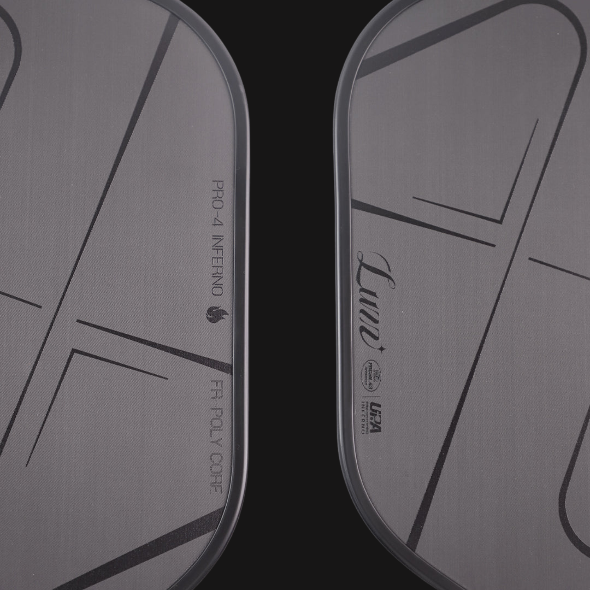 Luzz Pro 4 Darkness Inferno paddle handle detail