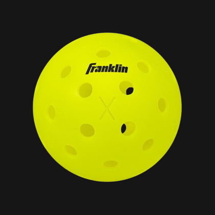 Franklin X-40 yellow outdoor pickleball
