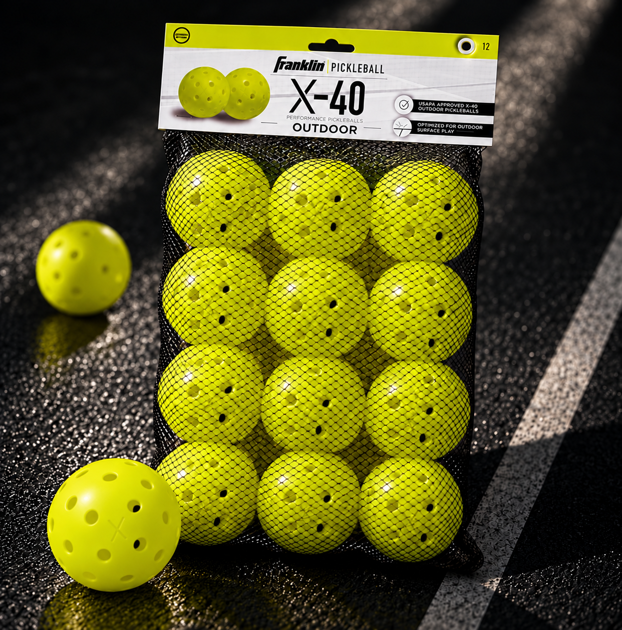 X-40 välipallid (12 tk võrkkotis)