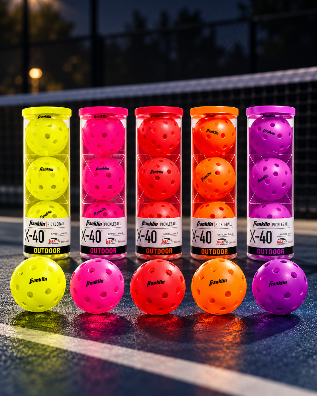 Franklin X-40 Outdoor Pickleballs